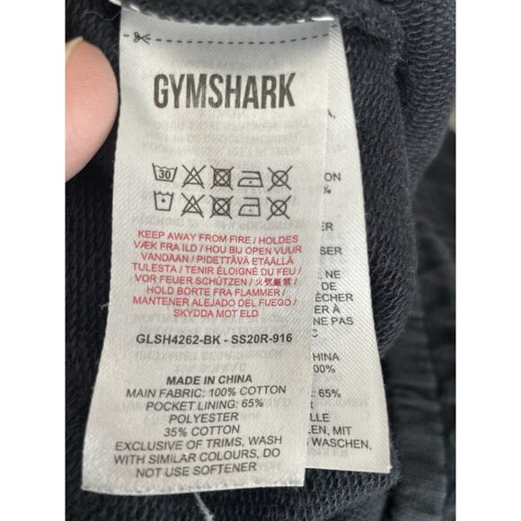 Gymshark Shorts Womens S Small Black Athletic Heavy Fleece Elastic Waist Gym - Picture 5 of 8